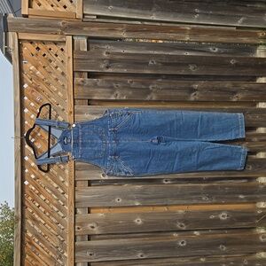 Jordache cropped overalls
